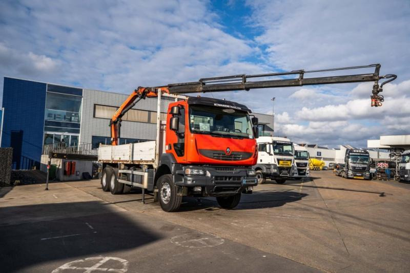 Renault KERAX 380 DXI-6X4+PK 18 T/M-4xHYDR. - Vrachtwagen met open laadbak, Kraanwagen: afbeelding 2 Renault KERAX 380 DXI-6X4+PK 18 T/M-4xHYDR. - Vrachtwagen met open laadbak, Kraanwagen: afbeelding 2