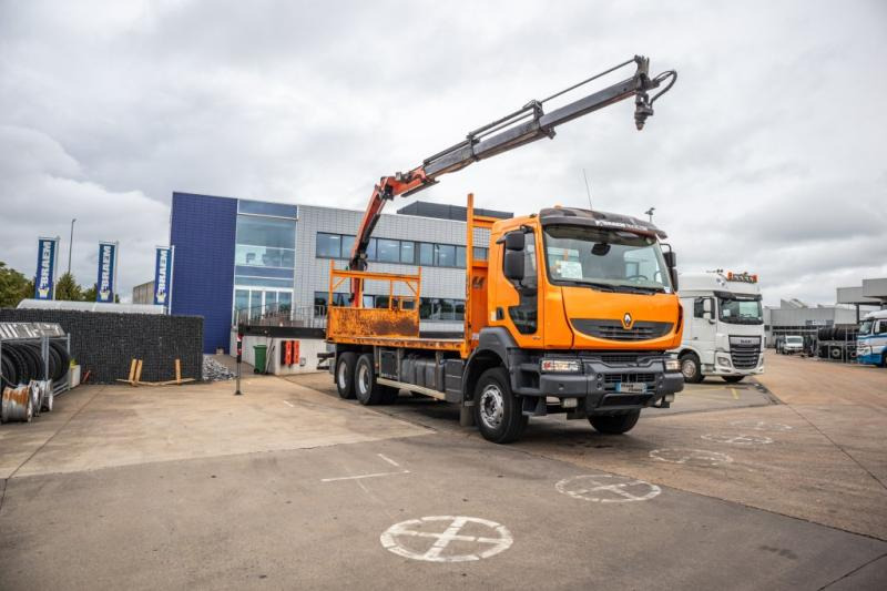 Renault KERAX 380DXI+E5+PK18002/3x - Vrachtwagen met open laadbak, Kraanwagen: afbeelding 2 Renault KERAX 380DXI+E5+PK18002/3x - Vrachtwagen met open laadbak, Kraanwagen: afbeelding 2