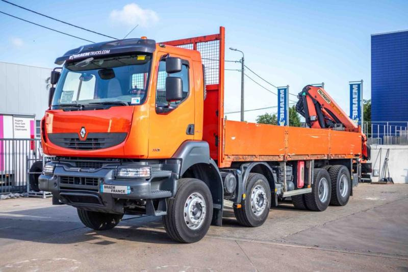 Renault KERAX 380DXI+E5+PK18TM/4EXT - Vrachtwagen met open laadbak, Kraanwagen: afbeelding 5 Renault KERAX 380DXI+E5+PK18TM/4EXT - Vrachtwagen met open laadbak, Kraanwagen: afbeelding 5