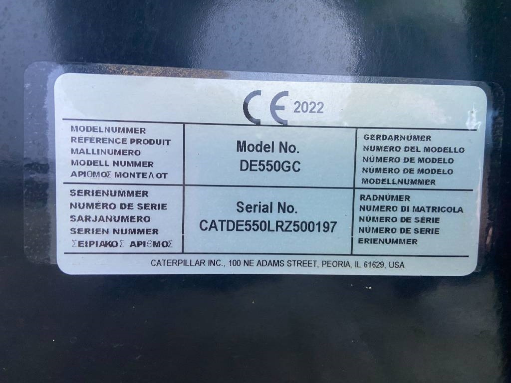 Nieuw Industrie generator CAT DE550GC - 550 kVA Stand-by Generator - DPX-18221: afbeelding 18 Nieuw Industrie generator CAT DE550GC - 550 kVA Stand-by Generator - DPX-18221: afbeelding 18
