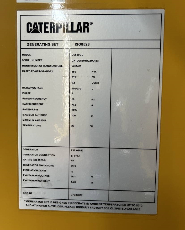 CAT DE550GC - 550 kVA Stand-by Generator - DPX-18221 - Industrie generator: afbeelding 4 CAT DE550GC - 550 kVA Stand-by Generator - DPX-18221 - Industrie generator: afbeelding 4