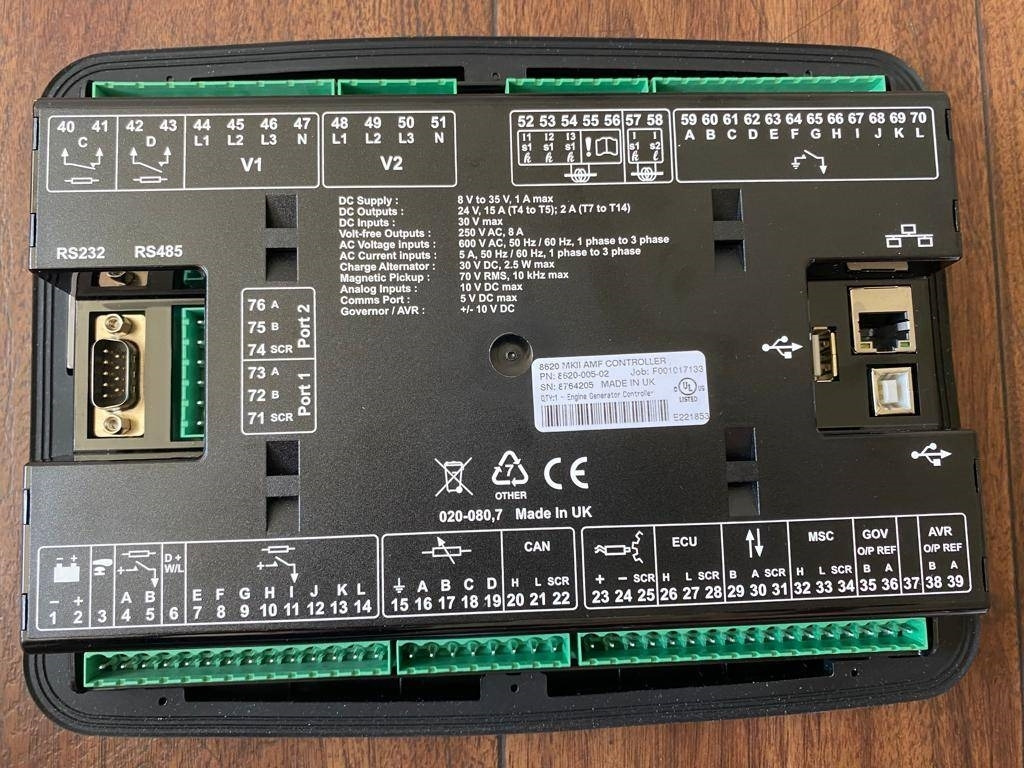 Deep Sea Electronics DSE 8620 MKII Control Panel - - Gereedschap/ Toebehoor: afbeelding 3 Deep Sea Electronics DSE 8620 MKII Control Panel - - Gereedschap/ Toebehoor: afbeelding 3