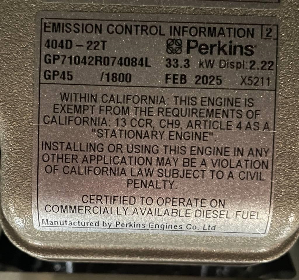 Perkins 404-22TG - 28 kVA Generator - DPX-19801.1 - Industrie generator: afbeelding 4 Perkins 404-22TG - 28 kVA Generator - DPX-19801.1 - Industrie generator: afbeelding 4