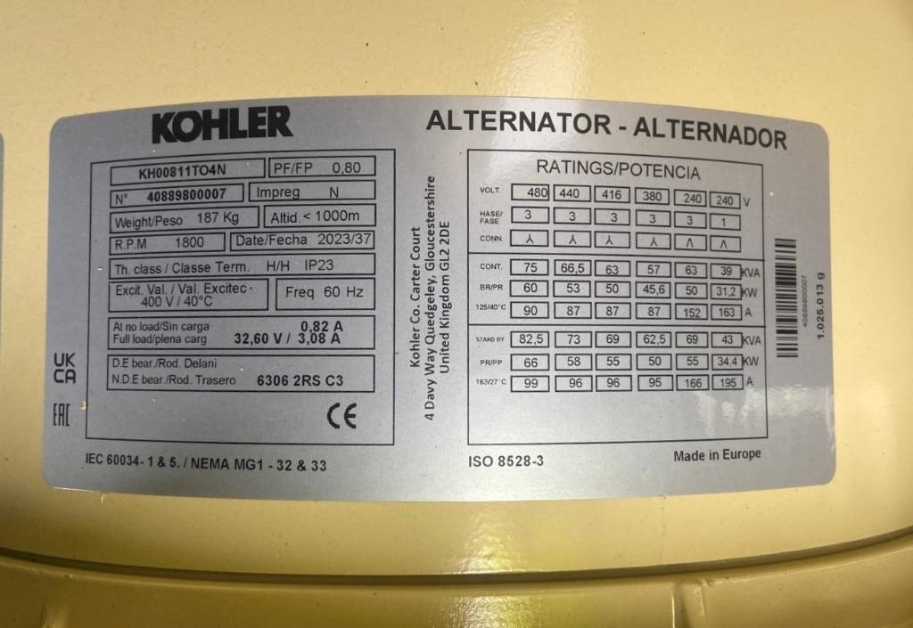 Sdmo K66 - 66 kVA Generator - DPX-17006 - Industrie generator: afbeelding 4 Sdmo K66 - 66 kVA Generator - DPX-17006 - Industrie generator: afbeelding 4