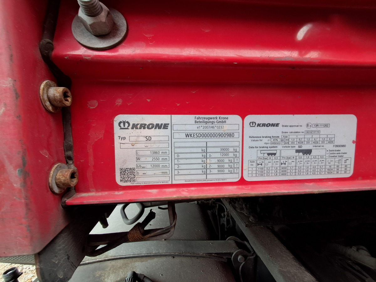 KRONE SD PLANDEKA/FIRANA - Schuifzeiloplegger: afbeelding 5 KRONE SD PLANDEKA/FIRANA - Schuifzeiloplegger: afbeelding 5
