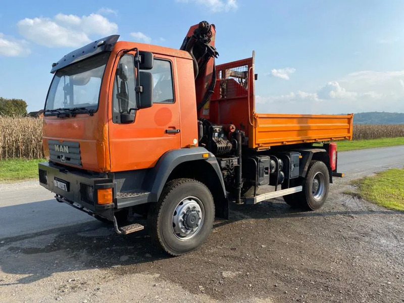 MAN LE 18-280 , 4X4 , Tipper , Palfinger PK 9501 - Kipper vrachtwagen, Kraanwagen: afbeelding 3 MAN LE 18-280 , 4X4 , Tipper , Palfinger PK 9501 - Kipper vrachtwagen, Kraanwagen: afbeelding 3