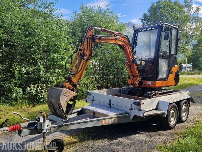 1996 Fiat-Hitachi FH15.2 Minigraver med gripeklo, pigghammer, 3 skuffer og Tysse maskinhenger MVA-FRI - Minigraafmachine: afbeelding 1 1996 Fiat-Hitachi FH15.2 Minigraver med gripeklo, pigghammer, 3 skuffer og Tysse maskinhenger MVA-FRI - Minigraafmachine: afbeelding 1