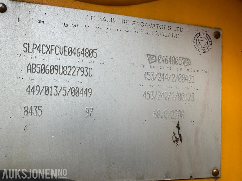 1997 JCB 4CX TRAKTORGRAVER - Ca. 7000 Timer - Graaflaadmachine: afbeelding 4 1997 JCB 4CX TRAKTORGRAVER - Ca. 7000 Timer - Graaflaadmachine: afbeelding 4