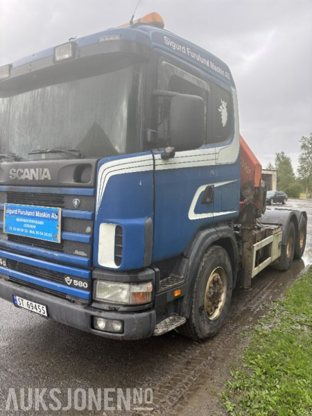2002 Scania R164GB6X2 Kranbil, 23tm kran, Rep. Objekt - Kraanwagen: afbeelding 1 2002 Scania R164GB6X2 Kranbil, 23tm kran, Rep. Objekt - Kraanwagen: afbeelding 1