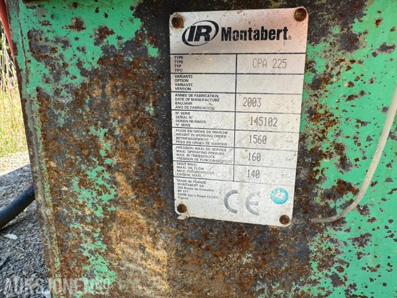 2003 Andre Montabert CPA 225 boremast – med Montabert 40 hammer og S70-feste - Boormachine: afbeelding 3 2003 Andre Montabert CPA 225 boremast – med Montabert 40 hammer og S70-feste - Boormachine: afbeelding 3