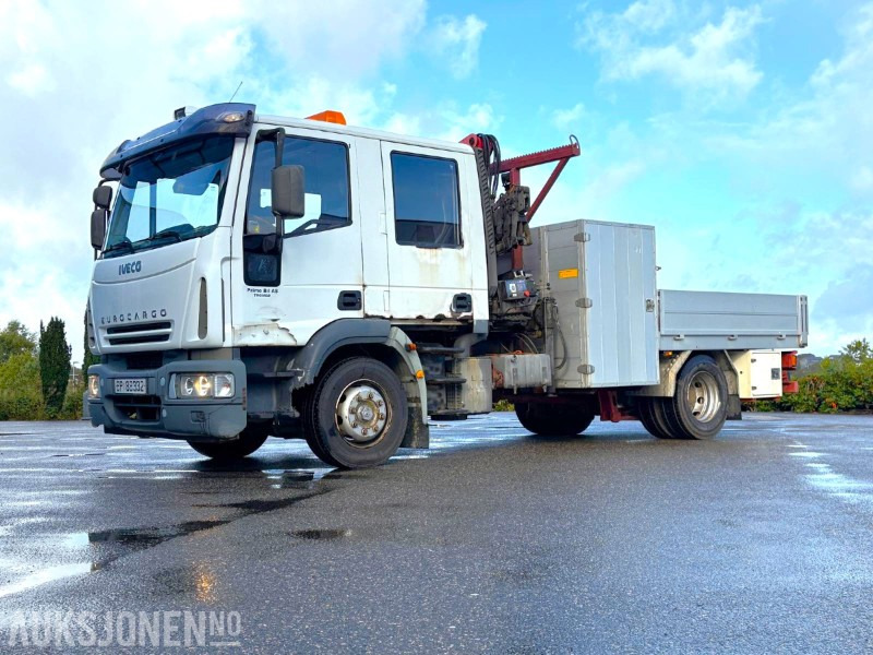 2004 Iveco 120E24 EUROCARGO kranbil - registrert for 5 sitteplasser - Kraanwagen: afbeelding 1 2004 Iveco 120E24 EUROCARGO kranbil - registrert for 5 sitteplasser - Kraanwagen: afbeelding 1