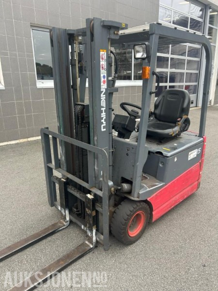 2005 Nichiyu gaffeltruck-elektrisk -Løftekapasitet 1500kg - Modell Nichiyu FB15PN-67BC-400 - 780 timer. - Verreiker: afbeelding 1 2005 Nichiyu gaffeltruck-elektrisk -Løftekapasitet 1500kg - Modell Nichiyu FB15PN-67BC-400 - 780 timer. - Verreiker: afbeelding 1