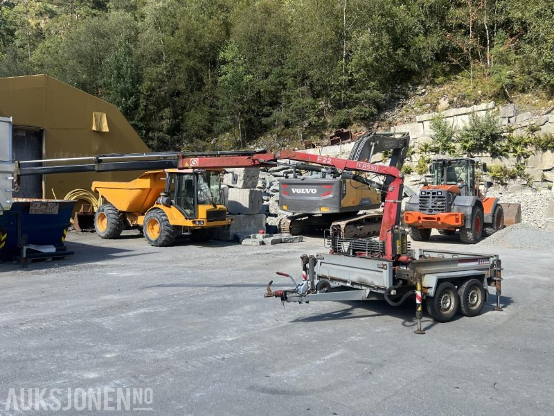 2008 Tysse tandemhenger med Fassi F22A.22 kran - klar til bruk, Nysertifisert! - Kraan: afbeelding 1 2008 Tysse tandemhenger med Fassi F22A.22 kran - klar til bruk, Nysertifisert! - Kraan: afbeelding 1