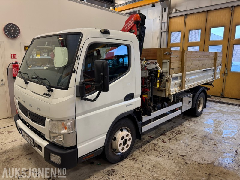 2012 Fuso Canter kranbil med plan - Kraanwagen: afbeelding 1 2012 Fuso Canter kranbil med plan - Kraanwagen: afbeelding 1