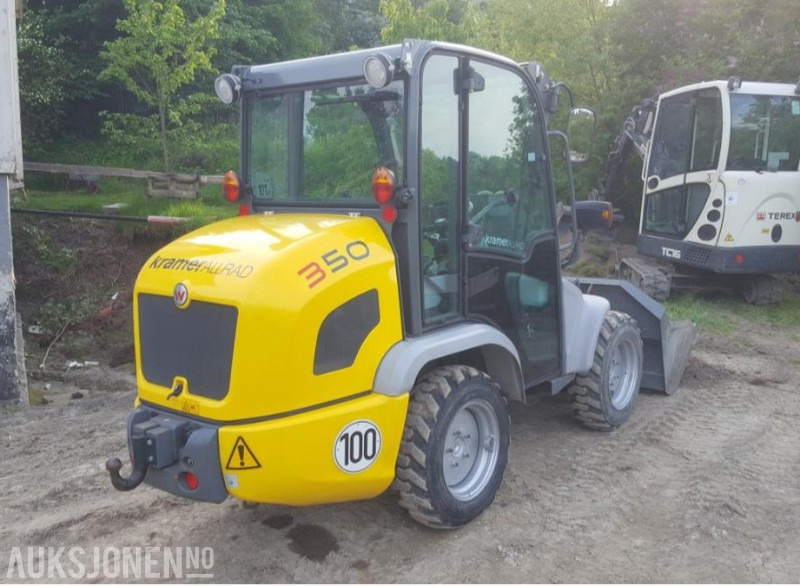 2012 KramerAllrad 350 Hjullaster - KUN 660 timer Mva-fri - Med original skuffe og pallegafler - Wiellader: afbeelding 5 2012 KramerAllrad 350 Hjullaster - KUN 660 timer Mva-fri - Med original skuffe og pallegafler - Wiellader: afbeelding 5