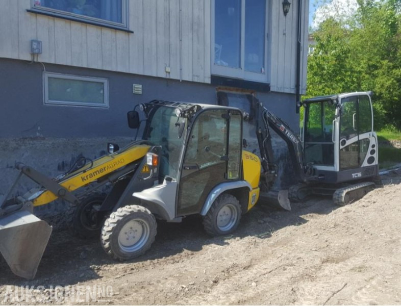 2012 KramerAllrad 350 Hjullaster - KUN 660 timer Mva-fri - Med original skuffe og pallegafler - Wiellader: afbeelding 2 2012 KramerAllrad 350 Hjullaster - KUN 660 timer Mva-fri - Med original skuffe og pallegafler - Wiellader: afbeelding 2