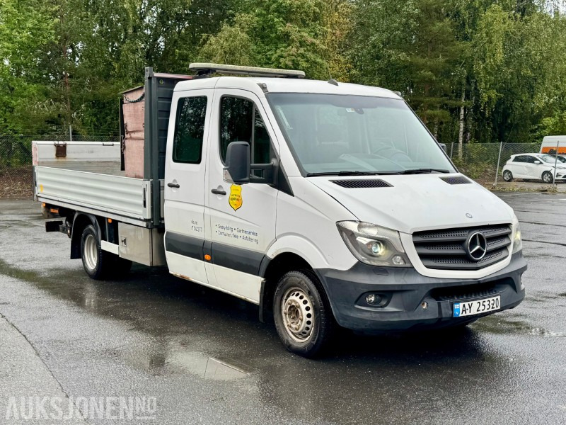 2014 Mercedes-Benz Sprinter 516 CDI planbil, 5-tonn, dobbelkabin, bakløft, lysbjelke - Vrachtwagen met open laadbak: afbeelding 3 2014 Mercedes-Benz Sprinter 516 CDI planbil, 5-tonn, dobbelkabin, bakløft, lysbjelke - Vrachtwagen met open laadbak: afbeelding 3