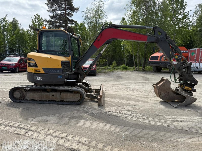 2015 Volvo ECR58D BELTEGRAVER ROTORTILT 2 SKUFFER SERVICEHISTORIKK. - Graafmachine: afbeelding 4 2015 Volvo ECR58D BELTEGRAVER ROTORTILT 2 SKUFFER SERVICEHISTORIKK. - Graafmachine: afbeelding 4