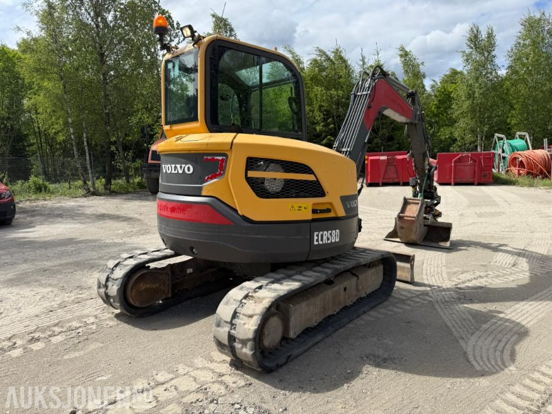 2015 Volvo ECR58D BELTEGRAVER ROTORTILT 2 SKUFFER SERVICEHISTORIKK. - Graafmachine: afbeelding 5 2015 Volvo ECR58D BELTEGRAVER ROTORTILT 2 SKUFFER SERVICEHISTORIKK. - Graafmachine: afbeelding 5