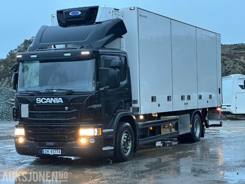 2016 Scania P280 - skapbil // bussbygg skap // 2 soner carrier kjøleaggregat - Bakwagen: afbeelding 1 2016 Scania P280 - skapbil // bussbygg skap // 2 soner carrier kjøleaggregat - Bakwagen: afbeelding 1