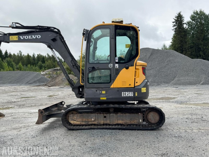 2016 Volvo ecr58d beltegraver 4301t, tiltrotator, pusseskuff,steinskuff - Graafmachine: afbeelding 4 2016 Volvo ecr58d beltegraver 4301t, tiltrotator, pusseskuff,steinskuff - Graafmachine: afbeelding 4