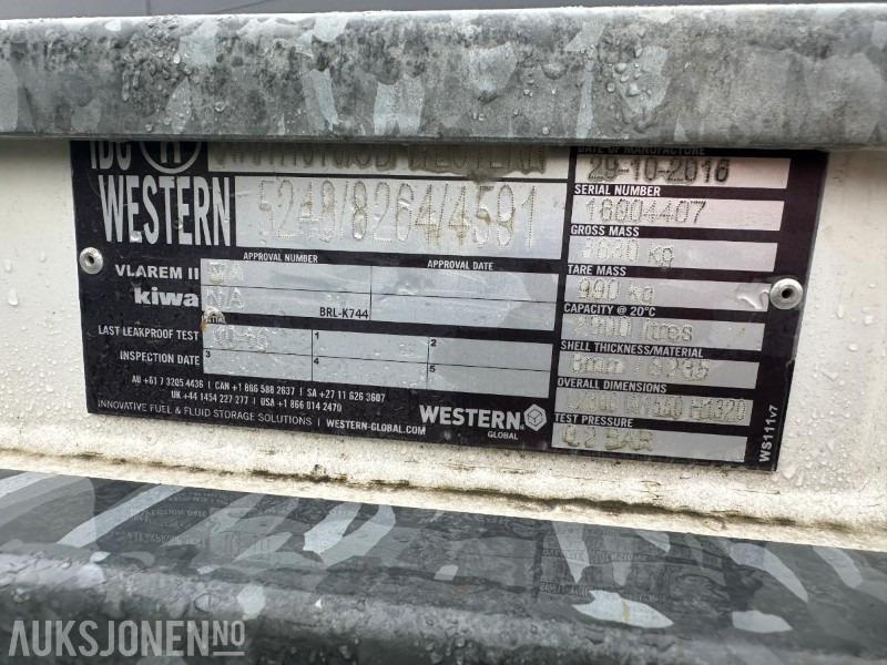 2016 Western global Trans cube - Dieseltank 2900L - Bouwmaterieel: afbeelding 5 2016 Western global Trans cube - Dieseltank 2900L - Bouwmaterieel: afbeelding 5