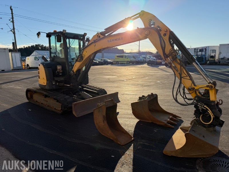 2016 Yanmar VIO57-U minigraver – Rototilt • 3 skuffer • Sentralsmøring • Kun 2 180 timer - Minigraafmachine: afbeelding 3 2016 Yanmar VIO57-U minigraver – Rototilt • 3 skuffer • Sentralsmøring • Kun 2 180 timer - Minigraafmachine: afbeelding 3