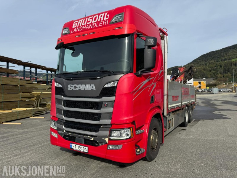 2017 Scania R500 planbil med HMF kran - Kraanwagen: afbeelding 4 2017 Scania R500 planbil med HMF kran - Kraanwagen: afbeelding 4
