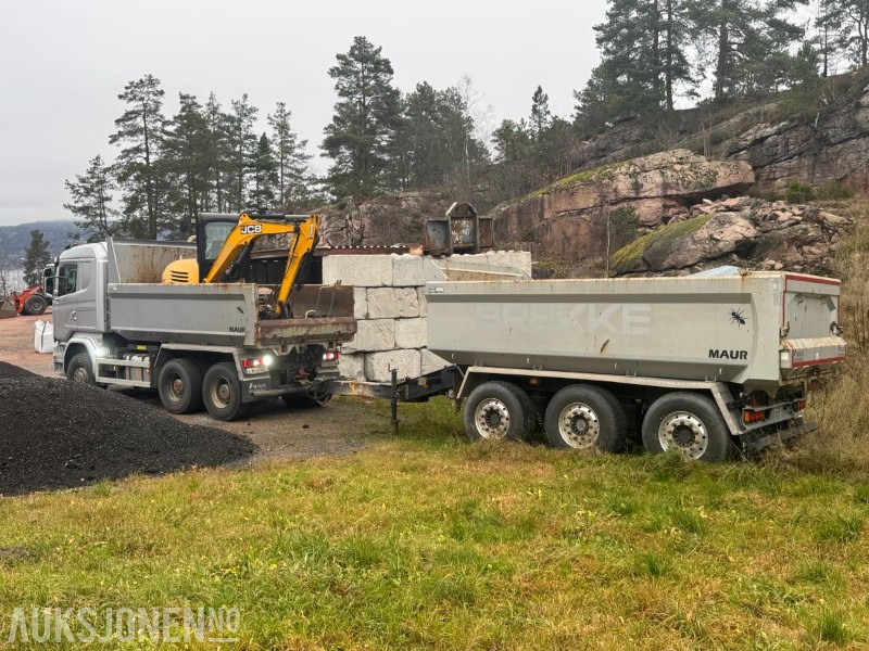 2017 Scania R730 tippbil med Maur trippelkjerre / EURO 6 / 6X4 - Kipper vrachtwagen: afbeelding 2 2017 Scania R730 tippbil med Maur trippelkjerre / EURO 6 / 6X4 - Kipper vrachtwagen: afbeelding 2