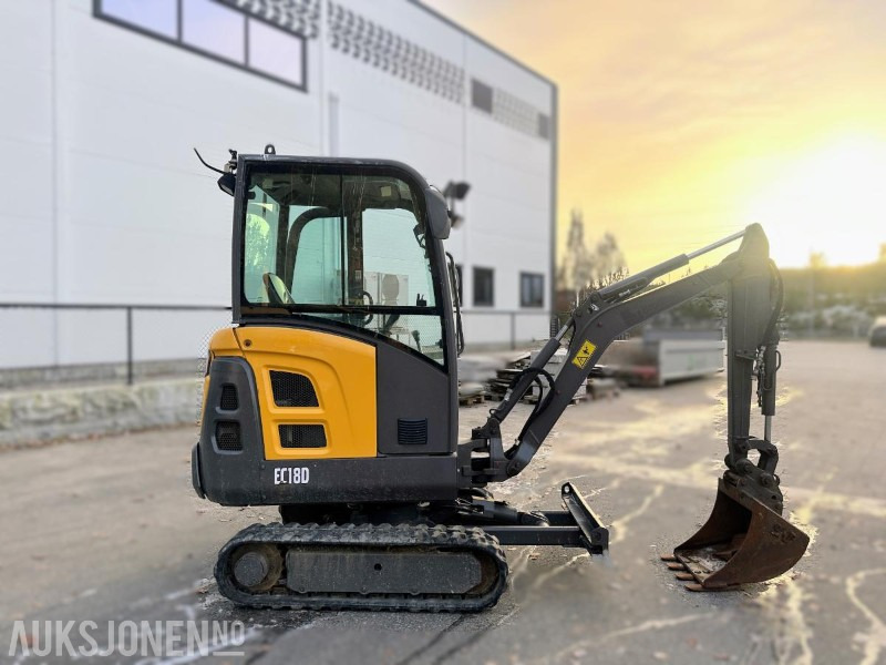 2017 VOLVO EC18D MINIGRAVER 1790 KG SMP GRAVESKUFFE 2358 TIMER - Minigraafmachine: afbeelding 3 2017 VOLVO EC18D MINIGRAVER 1790 KG SMP GRAVESKUFFE 2358 TIMER - Minigraafmachine: afbeelding 3