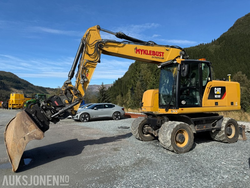 2018 Cat M318F Hjulgraver med OilQuick Rotortilt og GPS - Graafmachine: afbeelding 1 2018 Cat M318F Hjulgraver med OilQuick Rotortilt og GPS - Graafmachine: afbeelding 1
