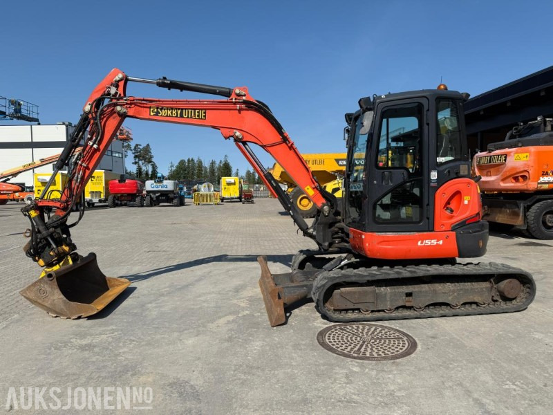 2018 Kubota U55-4 BELTEGRAVER ENGCON TILTROTATOR 2 SKUFFER SERVICEHISTORIKK SENTRALSMØRING - Graafmachine: afbeelding 3 2018 Kubota U55-4 BELTEGRAVER ENGCON TILTROTATOR 2 SKUFFER SERVICEHISTORIKK SENTRALSMØRING - Graafmachine: afbeelding 3