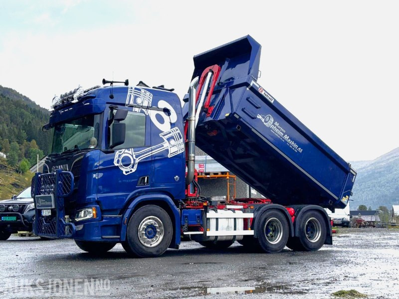 2018 Scania R650 kombibil 6X4 - tippbil og trekkvogn - meget godt utstyrt bil! - Kipper vrachtwagen: afbeelding 1 2018 Scania R650 kombibil 6X4 - tippbil og trekkvogn - meget godt utstyrt bil! - Kipper vrachtwagen: afbeelding 1