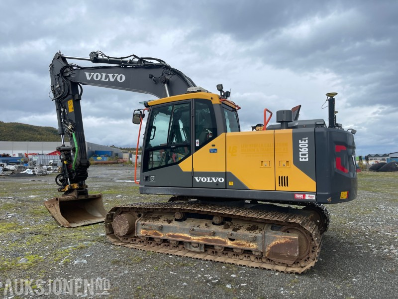 2018 Volvo EC 160 EL Gravemaskin med Engcon tiltrotator, Leica GPS, Sentralsmøring, Hk S60, 5327 timer - Graafmachine: afbeelding 3 2018 Volvo EC 160 EL Gravemaskin med Engcon tiltrotator, Leica GPS, Sentralsmøring, Hk S60, 5327 timer - Graafmachine: afbeelding 3