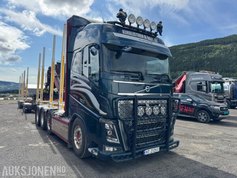 2018 Volvo FH16 8X4 komplett tømmerbil med kran og henger. - Houttransport, Kraanwagen: afbeelding 3 2018 Volvo FH16 8X4 komplett tømmerbil med kran og henger. - Houttransport, Kraanwagen: afbeelding 3