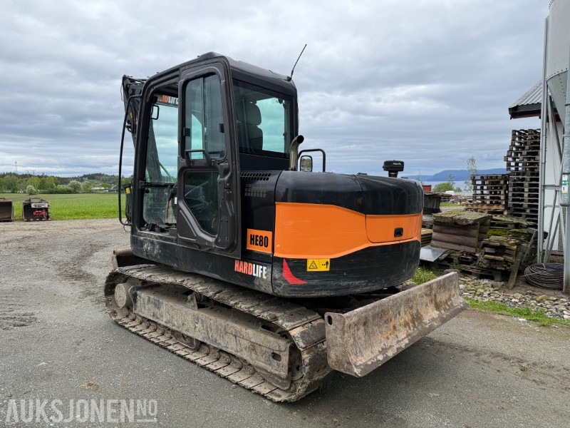 2019 Hardlife HE80 beltegraver med 882 timer! - Tiltrotator - 2 skuffer - Graafmachine: afbeelding 5 2019 Hardlife HE80 beltegraver med 882 timer! - Tiltrotator - 2 skuffer - Graafmachine: afbeelding 5