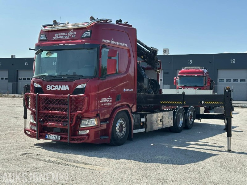2019 Scania R 500 6x2 - kranbil - Hiab kran med jibb - Kraanwagen: afbeelding 1 2019 Scania R 500 6x2 - kranbil - Hiab kran med jibb - Kraanwagen: afbeelding 1