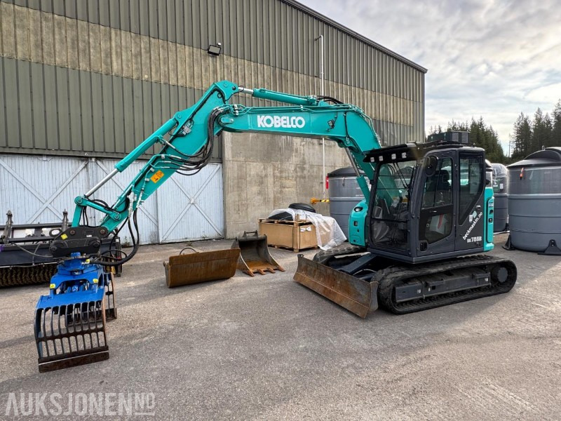 2020 Kobelco SK75SR-7 GRAVEMASKIN MED 2 SKUFFER OG SORTERINGSKLYPE - Graafmachine: afbeelding 1 2020 Kobelco SK75SR-7 GRAVEMASKIN MED 2 SKUFFER OG SORTERINGSKLYPE - Graafmachine: afbeelding 1