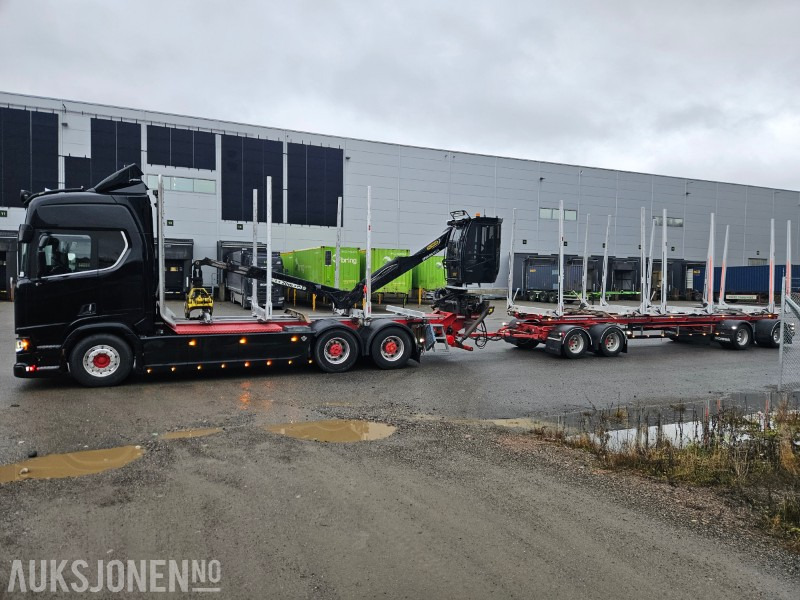 2020 Scania R730 B6x4NB med henger - Houttransport, Kraanwagen: afbeelding 2 2020 Scania R730 B6x4NB med henger - Houttransport, Kraanwagen: afbeelding 2