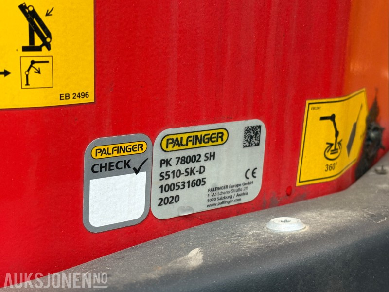 2020 Volvo FH540 Euro6T 8X2 kranbil - Palfinger PK 78002 SH - 54 824 km - Kraanwagen: afbeelding 5 2020 Volvo FH540 Euro6T 8X2 kranbil - Palfinger PK 78002 SH - 54 824 km - Kraanwagen: afbeelding 5