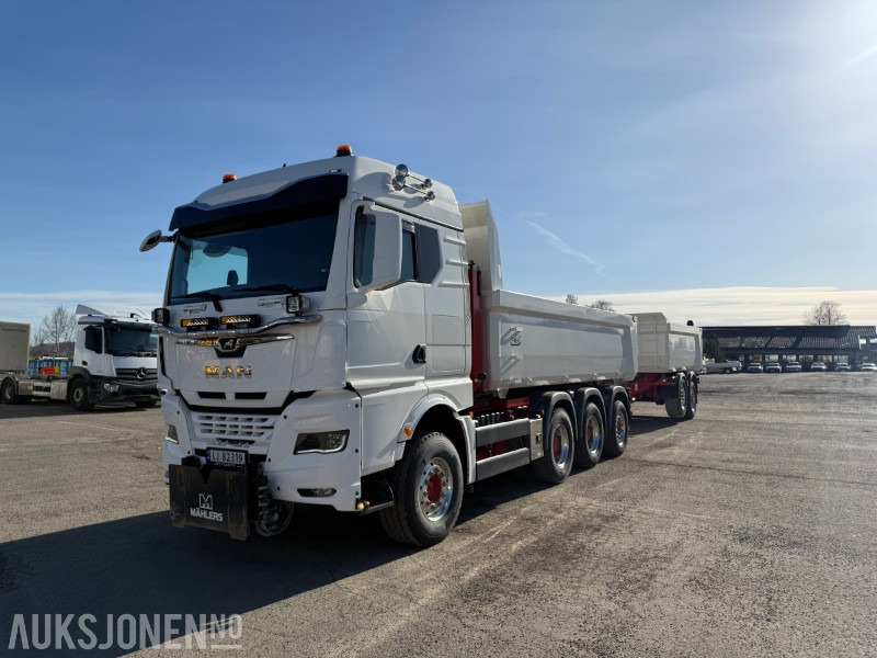 2022 MAN TGX 35.510 - Bil og henger. Grus og asfalt kasser - Kipper vrachtwagen: afbeelding 1 2022 MAN TGX 35.510 - Bil og henger. Grus og asfalt kasser - Kipper vrachtwagen: afbeelding 1
