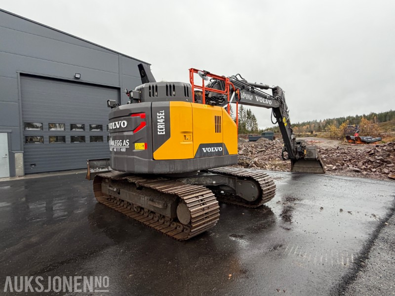 2023 Volvo ECR145EL beltegraver - HK feste - Engcon tiltrotator - Volvo pusseskuffe - Planeringsskjær - Sentralsmøring - Kun 837 timer - Graafmachine: afbeelding 5 2023 Volvo ECR145EL beltegraver - HK feste - Engcon tiltrotator - Volvo pusseskuffe - Planeringsskjær - Sentralsmøring - Kun 837 timer - Graafmachine: afbeelding 5