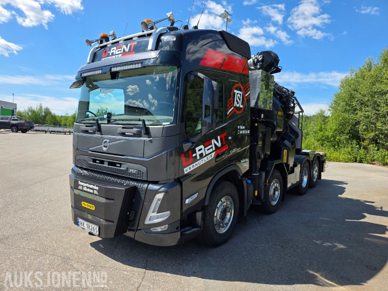 Kraanwagen 2024 Volvo FM 540 8X2 kranbil 165 tm med vinsj lasteflak elpumpe/el aggregat: afbeelding 1