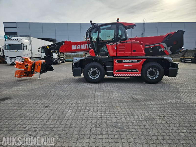 2025 NY - Manitou MRT 2660. Vinsj, Mannskapskurv, Beskjæringsklo/ sag , Gafler - Verreiker: afbeelding 1 2025 NY - Manitou MRT 2660. Vinsj, Mannskapskurv, Beskjæringsklo/ sag , Gafler - Verreiker: afbeelding 1