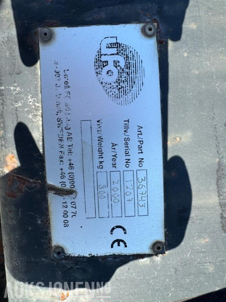 2000 UFO Hjullasterskuff - Aanbouwdeel voor Bouwmachine: afbeelding 4 2000 UFO Hjullasterskuff - Aanbouwdeel voor Bouwmachine: afbeelding 4