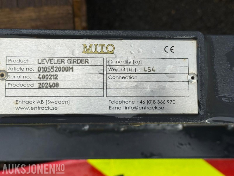 2024 Mito Leveler Girder – Avrettningsrulle til gravemaskin med S60-feste - Aanbouwdeel voor Bouwmachine: afbeelding 5 2024 Mito Leveler Girder – Avrettningsrulle til gravemaskin med S60-feste - Aanbouwdeel voor Bouwmachine: afbeelding 5