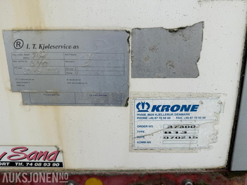 Aanhangwagen 2007 SCHWERINER Krone Thermo King SL-400e kjøletralle rep objekt: afbeelding 12