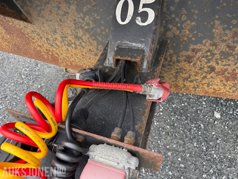 Aanhangwagen 2013 HFR trippelkjerre med container: afbeelding 12