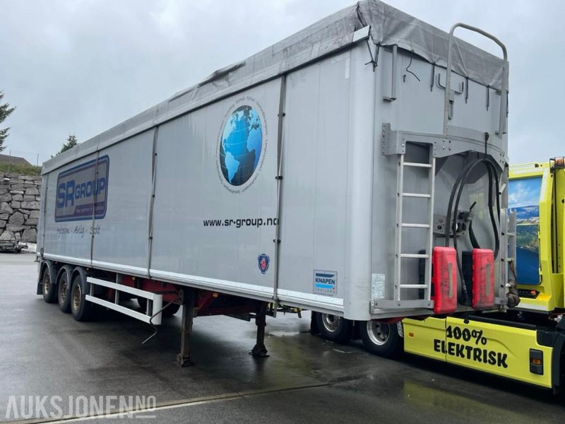 2017 Knapen K502 Walking floor tralle, NY EU - med hydraulisk vegg og tak + låsing - Tillatt totalvekt: 45000 kg. - Aanhangwagen: afbeelding 1 2017 Knapen K502 Walking floor tralle, NY EU - med hydraulisk vegg og tak + låsing - Tillatt totalvekt: 45000 kg. - Aanhangwagen: afbeelding 1
