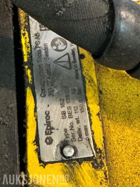 Pigghammer til minigraver 2-4t / 2021 Atlas Copco SB 152 / Feste S40 - Andere machine: afbeelding 3 Pigghammer til minigraver 2-4t / 2021 Atlas Copco SB 152 / Feste S40 - Andere machine: afbeelding 3